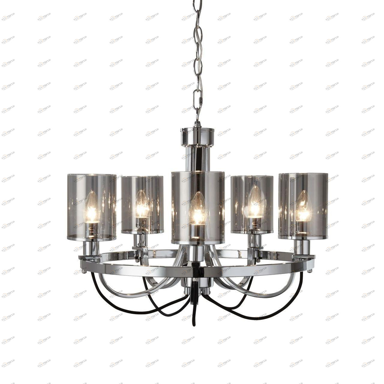 Подвесная люстра Arte Lamp Ombra A2995LM-5CC ARTE LAMP ДИЗАЙНЕРСКИЕ, OMBRA 108435 Серый 