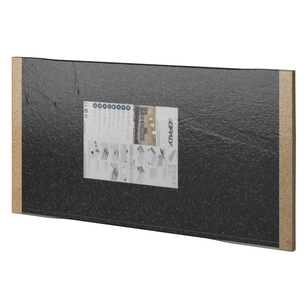 Столешница кухонная Найт 100x100x2 см искусственный камень цвет черный 89398967 STLM-2006982 Santreyd - Вид №7