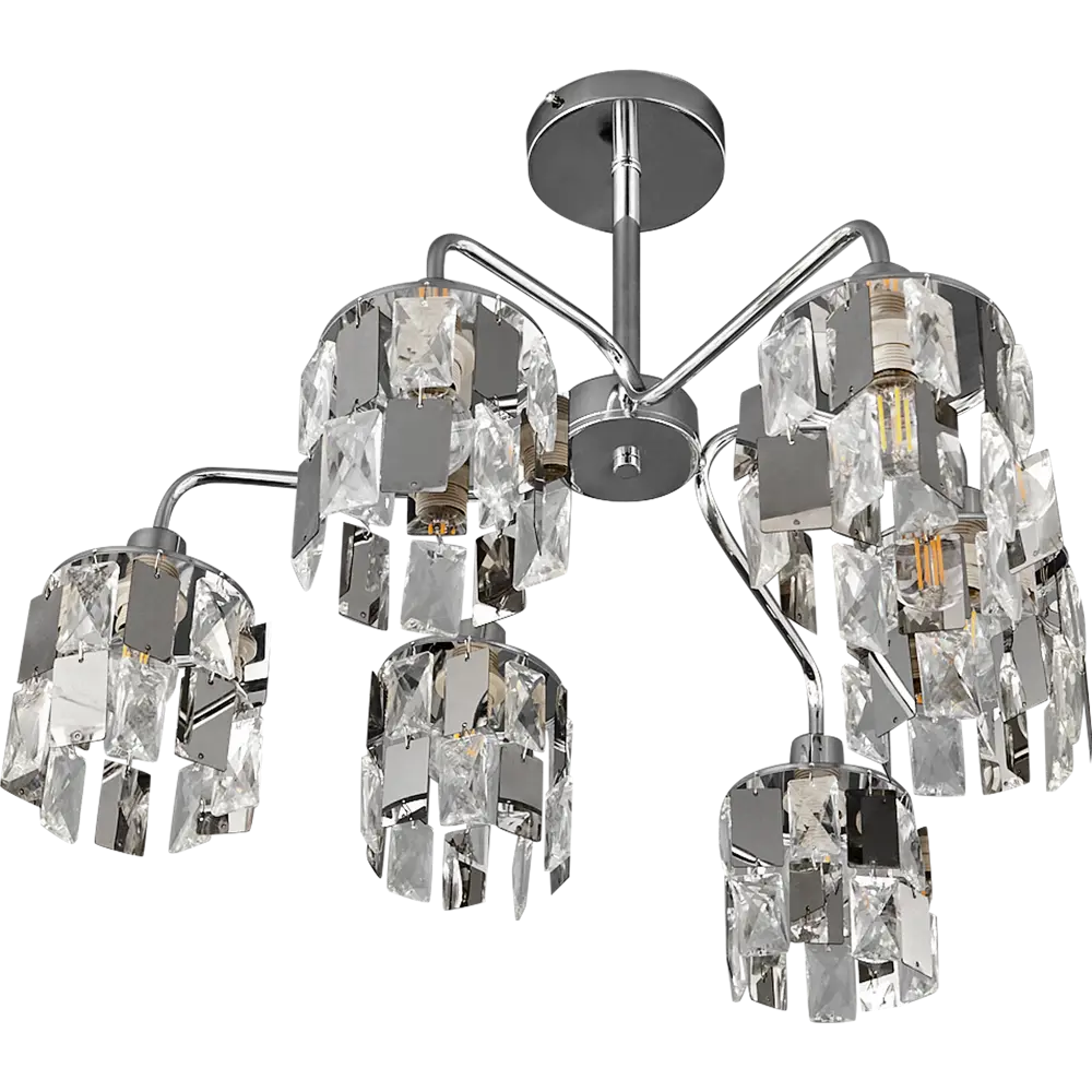 Люстра потолочная Wink Эстер NX2255/6, 6 ламп, 18 м², цвет хром STLM-2039808 - Вид №3