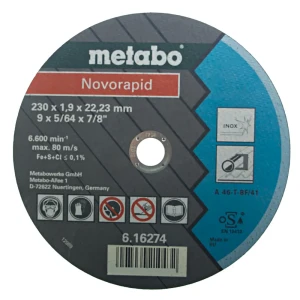 Круг отрезной по металлу Metabo, 230х1.9 мм