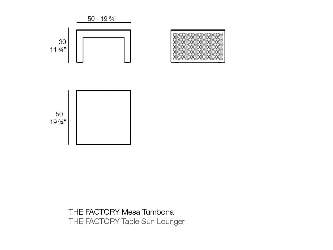 Алюминиевый журнальный столик Vondom The factory ARCH-00044211 - Вид №6