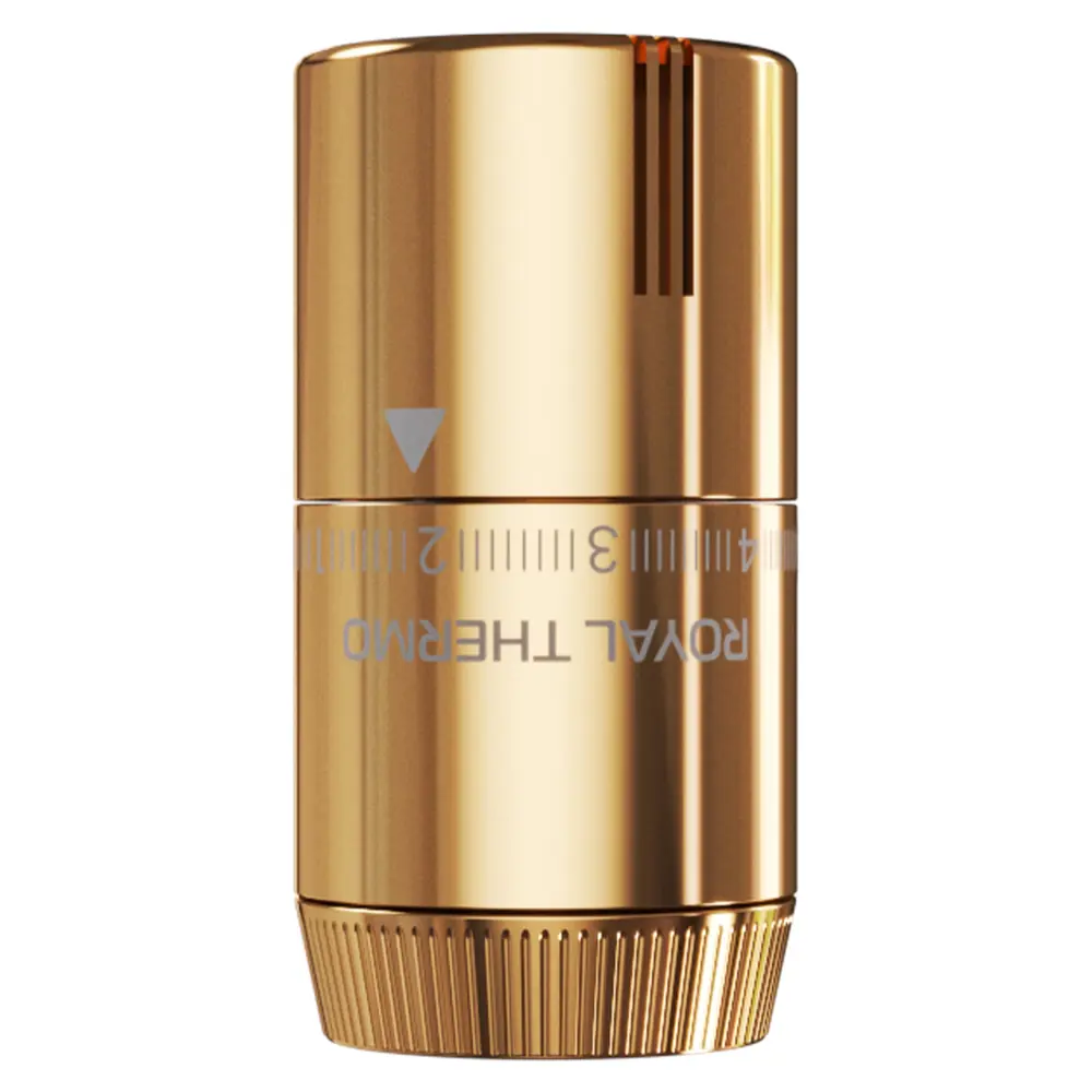 Термостатическая головка жидкостная Royal Thermo Design M30x1.5 золото STLM-2177515 - Вид №3