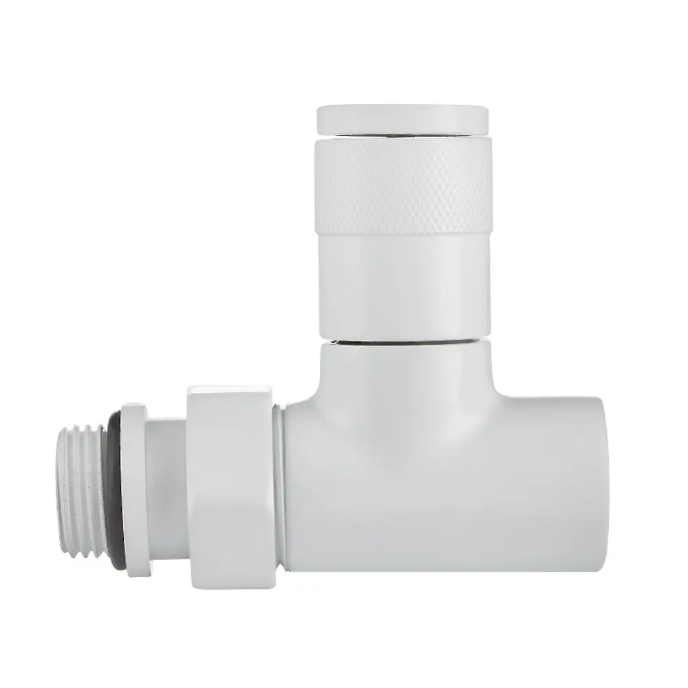 Набор вентилей для радиатора Royal Thermo Piano 1/2" прямой цвет белый STLM-2195871 - Вид №6