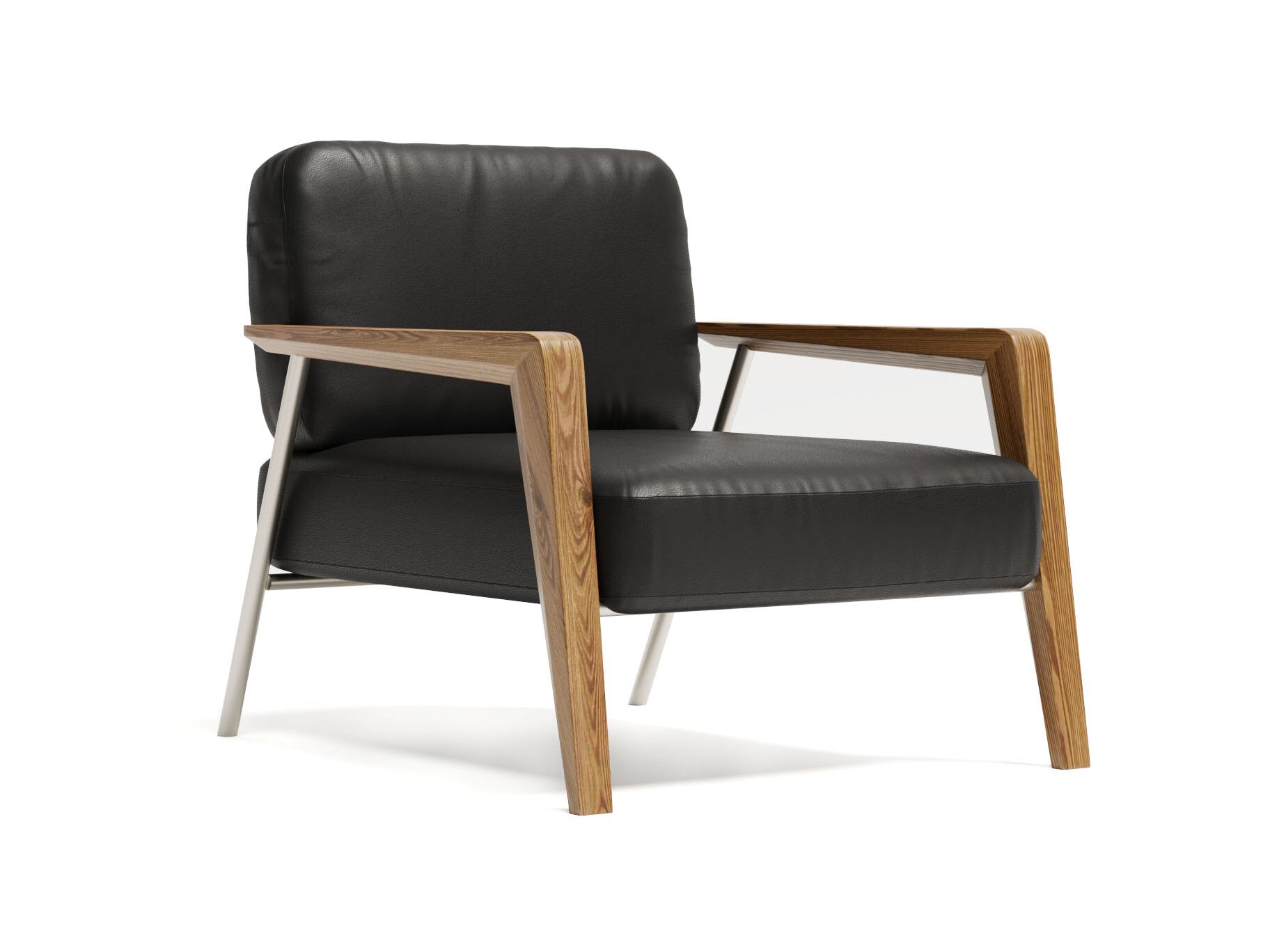 Кожаное кресло с подлокотниками WORKSPACE HARPER ARCH-00028197 - Вид №3