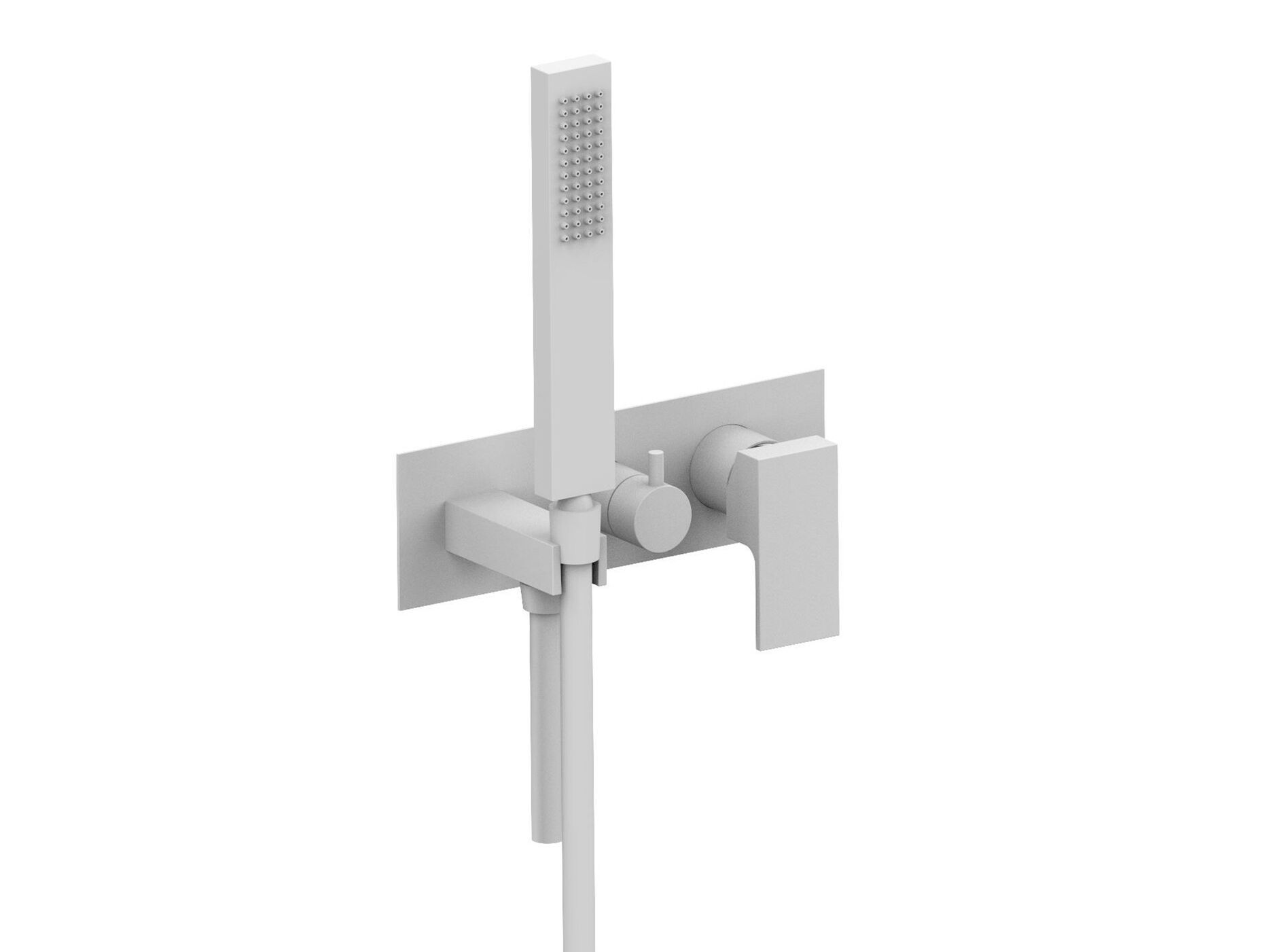 Однорычажный смеситель для душа с 3 отверстиями и ручным душем Rubinetterie Frattini отдельная эстетика ARCH-00076565