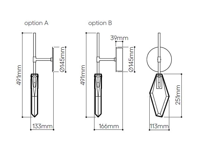 Стеклянный светодиодный настенный светильник bomma Фрагменты ARCH-00073026 - Вид №4