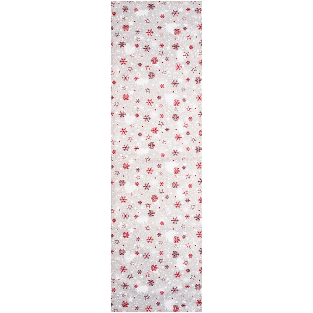 Дорожка на стол "Снежинки", 40x140 см, цвет серый Altali STLM-2008143 - Вид №2