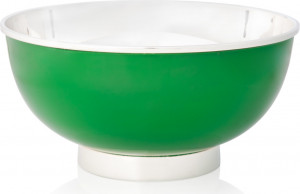 10538412 Schiavon Чаша круглая 26см "Дизайн-микс" (зеленый лак) Посеребрение