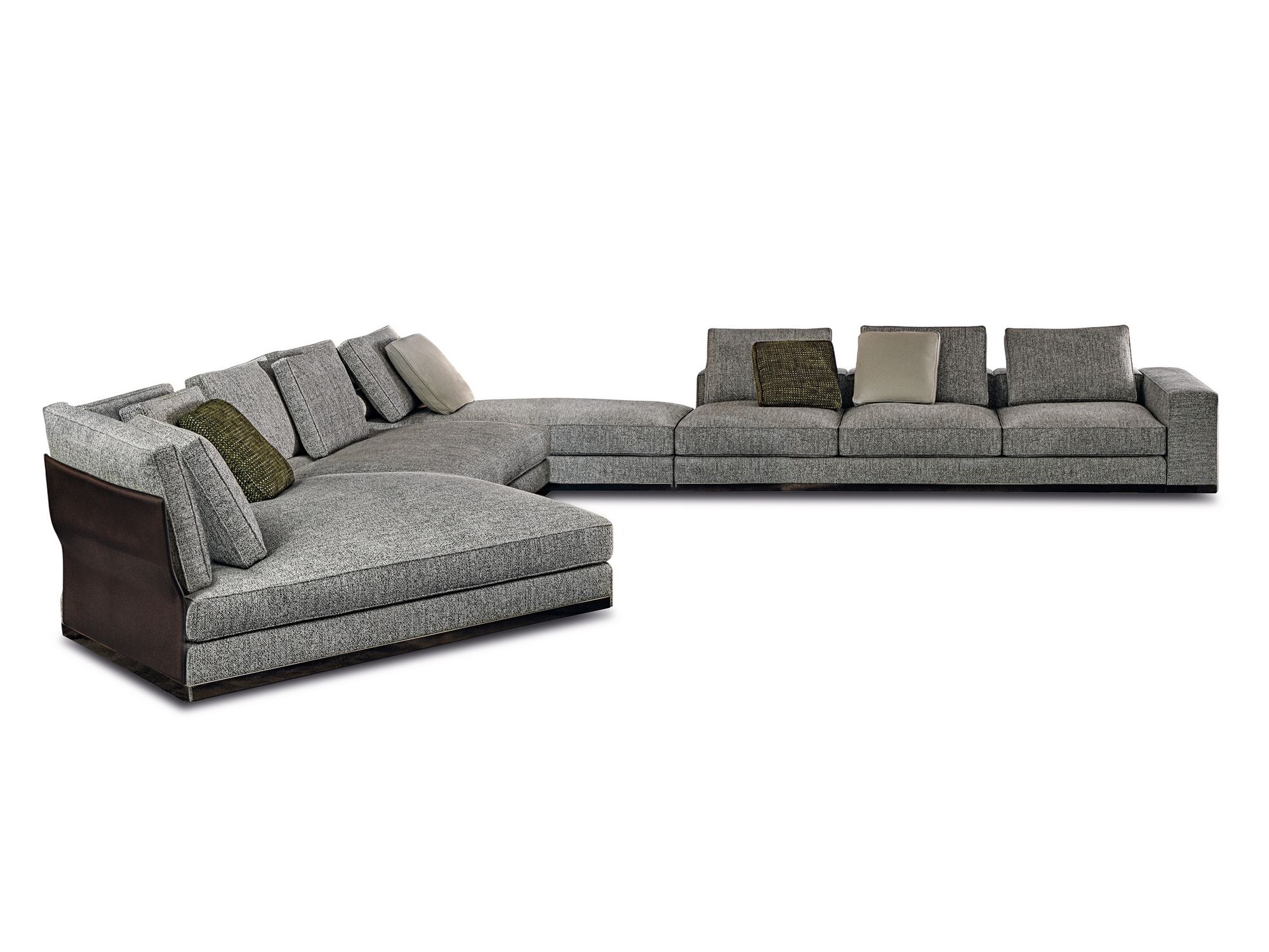 Модульный угловой диван из ткани Minotti ARCH-00085023