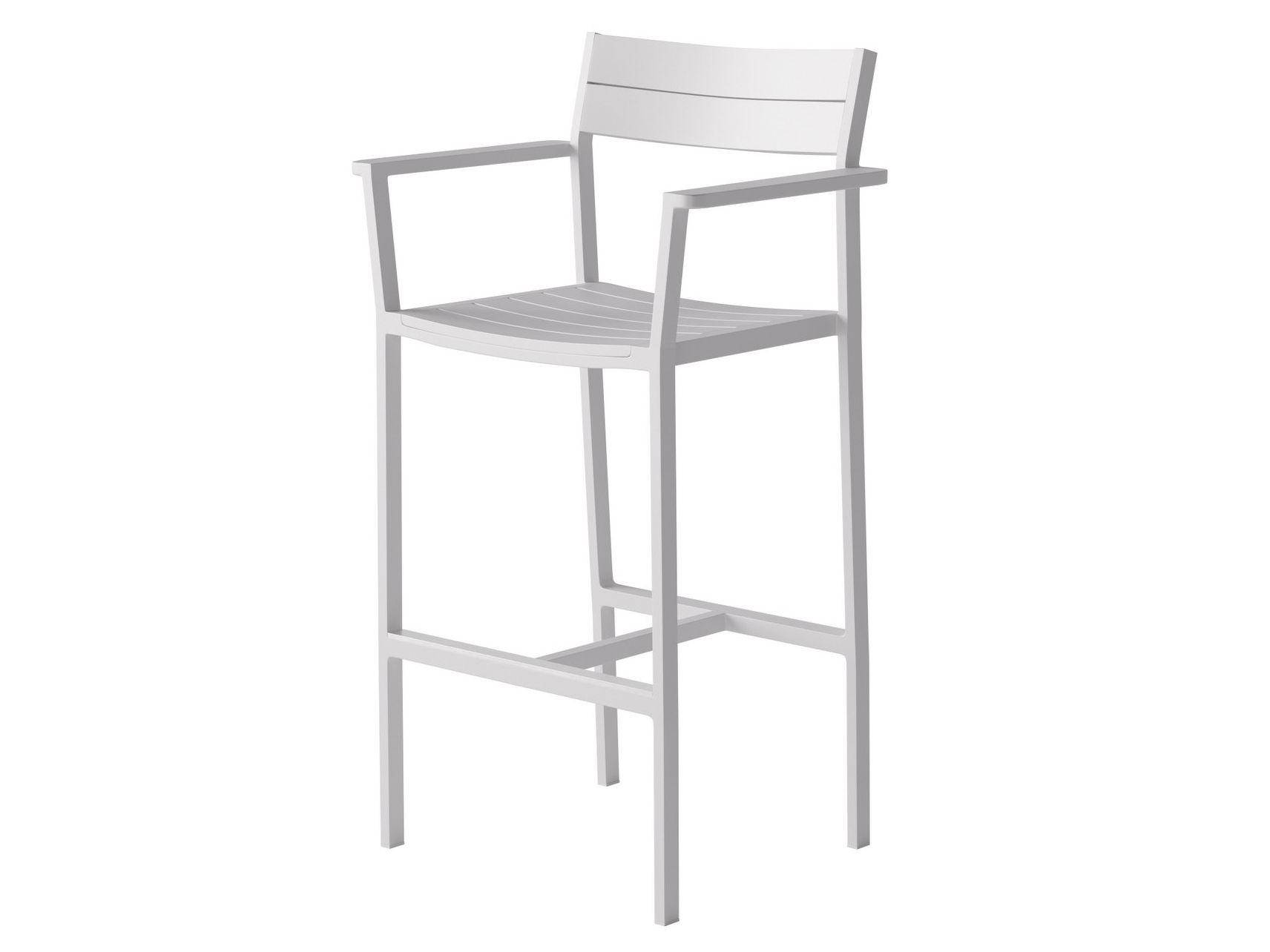 Высокий алюминиевый стул с порошковым покрытием со спинкой Case Eos ARCH-00077614 - Вид №10