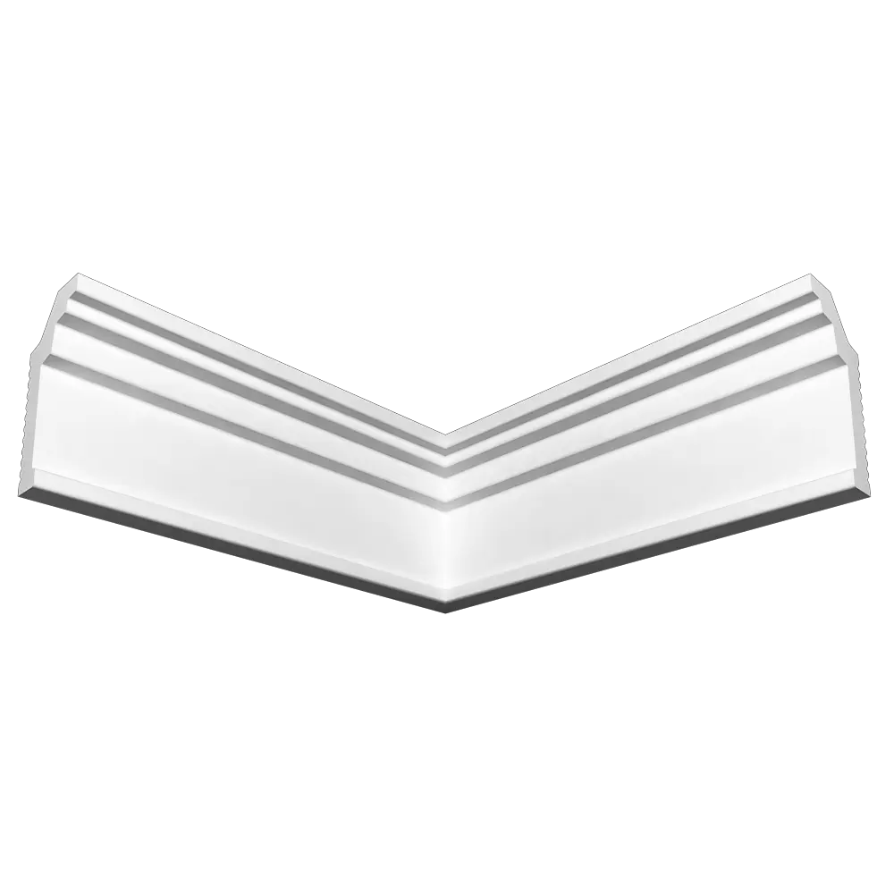 Угол внутренний Де-Багет для бесшовного соединения плинтусов 25x50 мм 89381708 STLM-1526977 - Вид №1