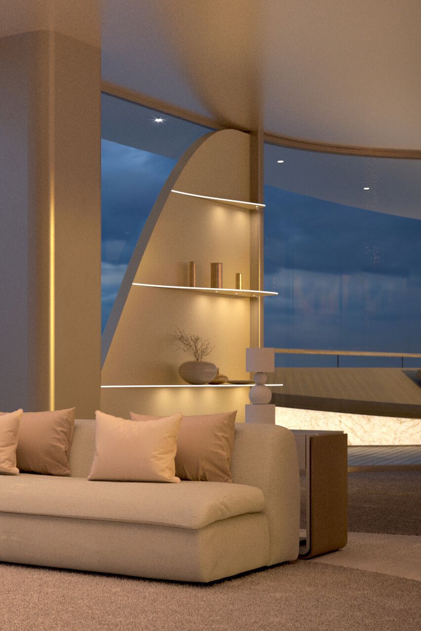 Алюминиевая полка со встроенным освещением Ambright SPARKSHELF ARCH-00103312 - Вид №5