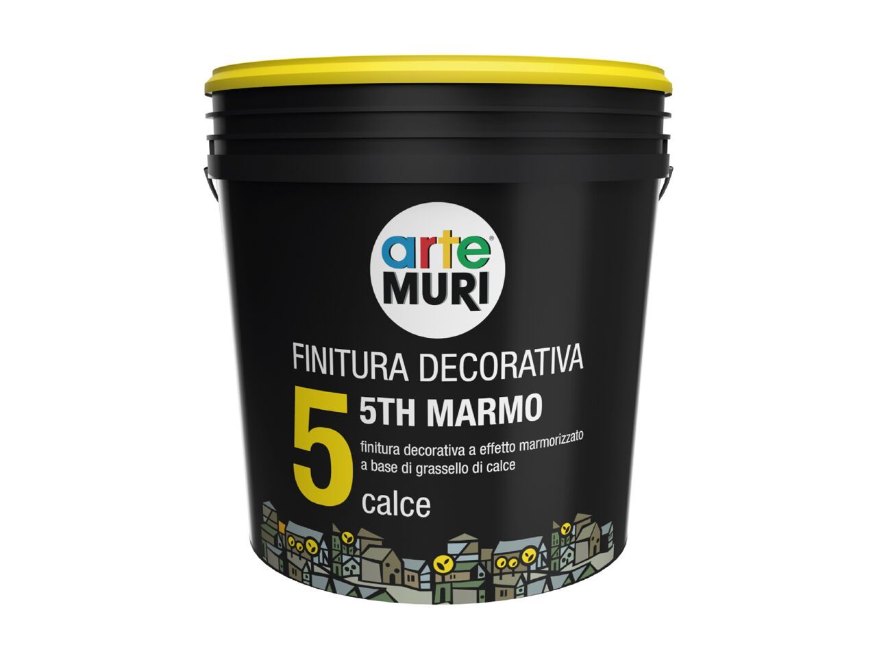 Декоративная отделка с эффектом мрамора на основе известковой гашенки Fornaci Calce Grigolin arteMURI ARCH-00049070 - Вид №1