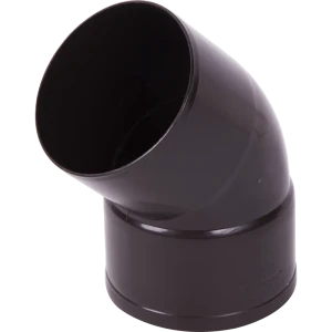 Отвод на 45° для трубы 80 мм цвет коричневый