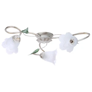 Люстра «Флорин», 3хЕ14х60 Вт, цвет белый, золотой