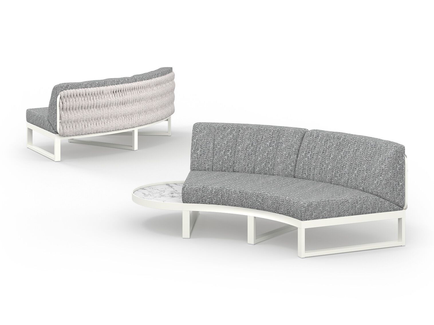 Модульный изогнутый садовый диван из ткани MAMAGREEN Munia ARCH-00037883 - Вид №7