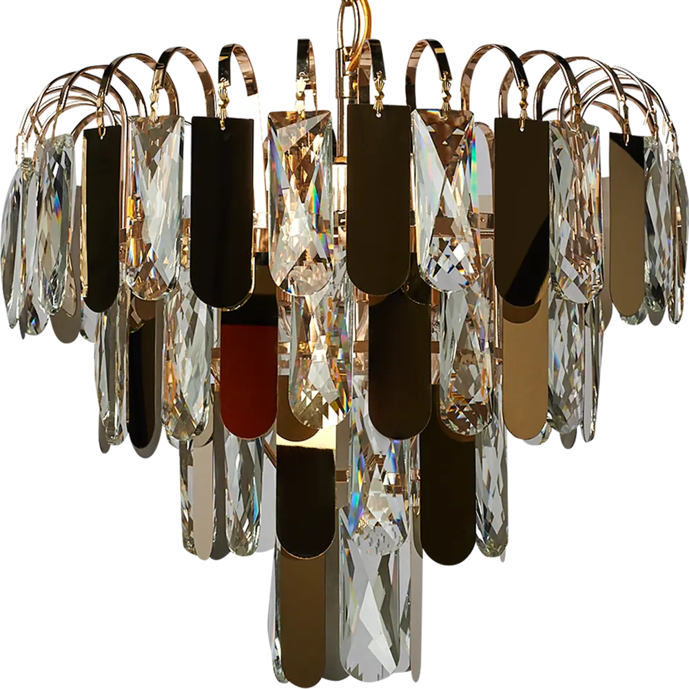 Люстра каскадная подвесная Wink Арника E1760/4, 4 лампы, 12 м², цвет золотистый STLM-2011486 - Вид №1