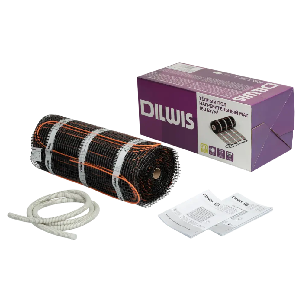 Нагревательный мат для теплого пола DILWIS 14 м2 2240 Вт STLM-2125156 - Вид №1