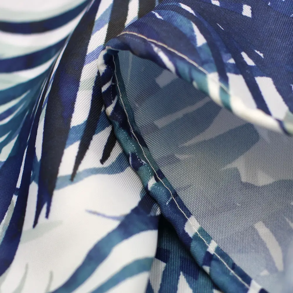 Штора для ванны Bath Plus Palm Leaf 180x200 см полиэстер цвет сине-белый CHARME GREEN STLM-2182278 - Вид №3