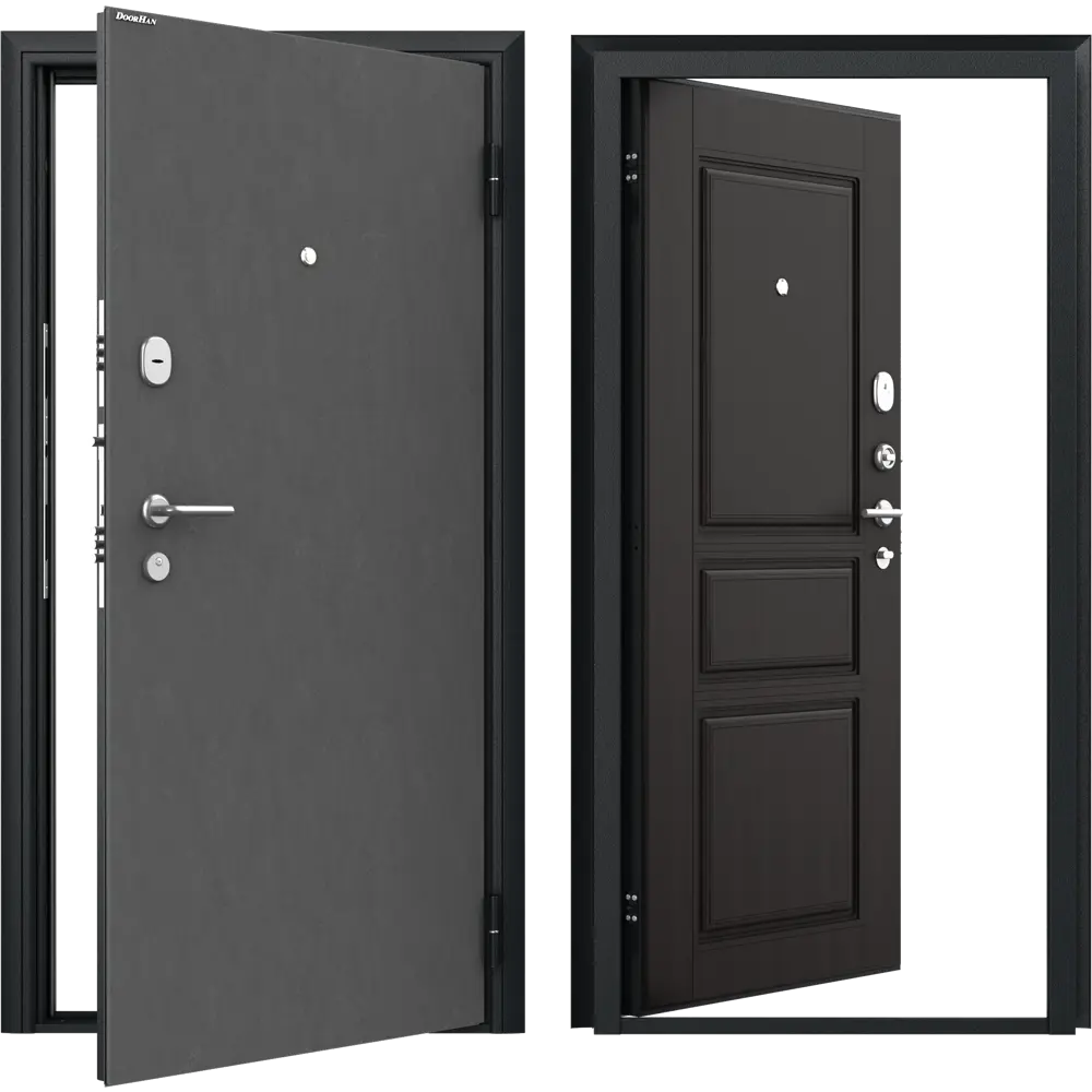 Дверь входная металлическая Премиум New 88x205 см правая венге классик DOORHAN STLM-2084353 - Вид №1