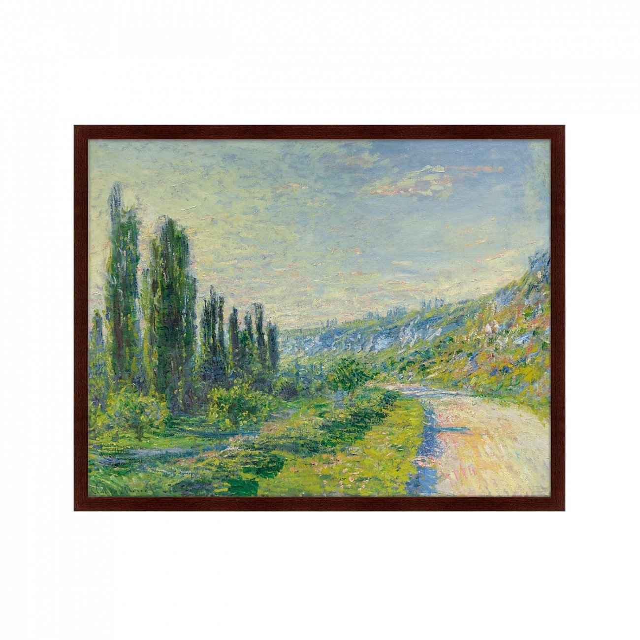 Картина: La route de Vtheuil, 1890г. КАРТИНЫ В КВАРТИРУ  264162 Разноцветный  - Вид №1