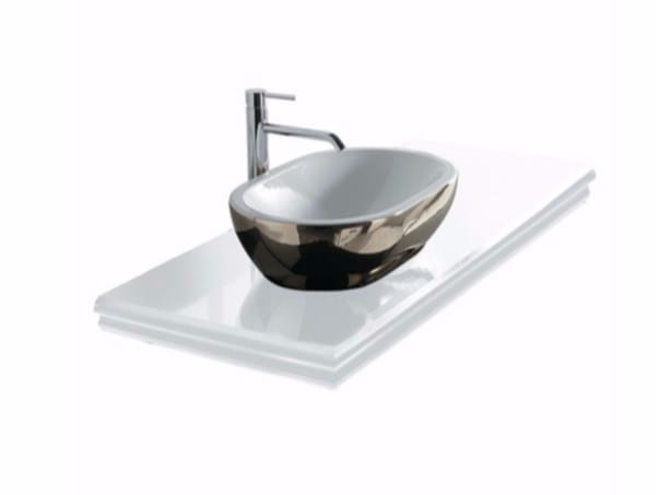 Стеклянная столешница с одной раковиной Galassia MIDAS ARCH-00023666 - Вид №1