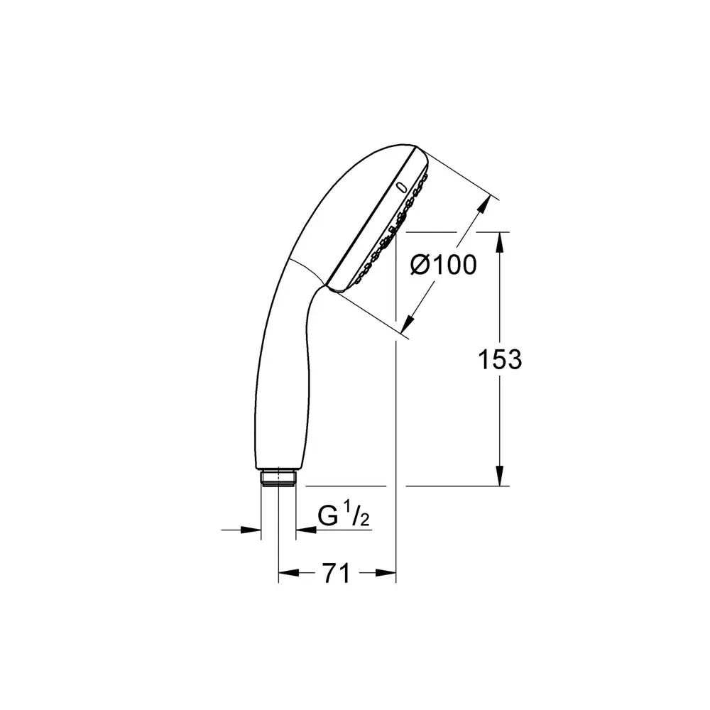 Лейка для душа Grohe Vitalio Start 3 режима цвет хром STLM-2178151 - Вид №7