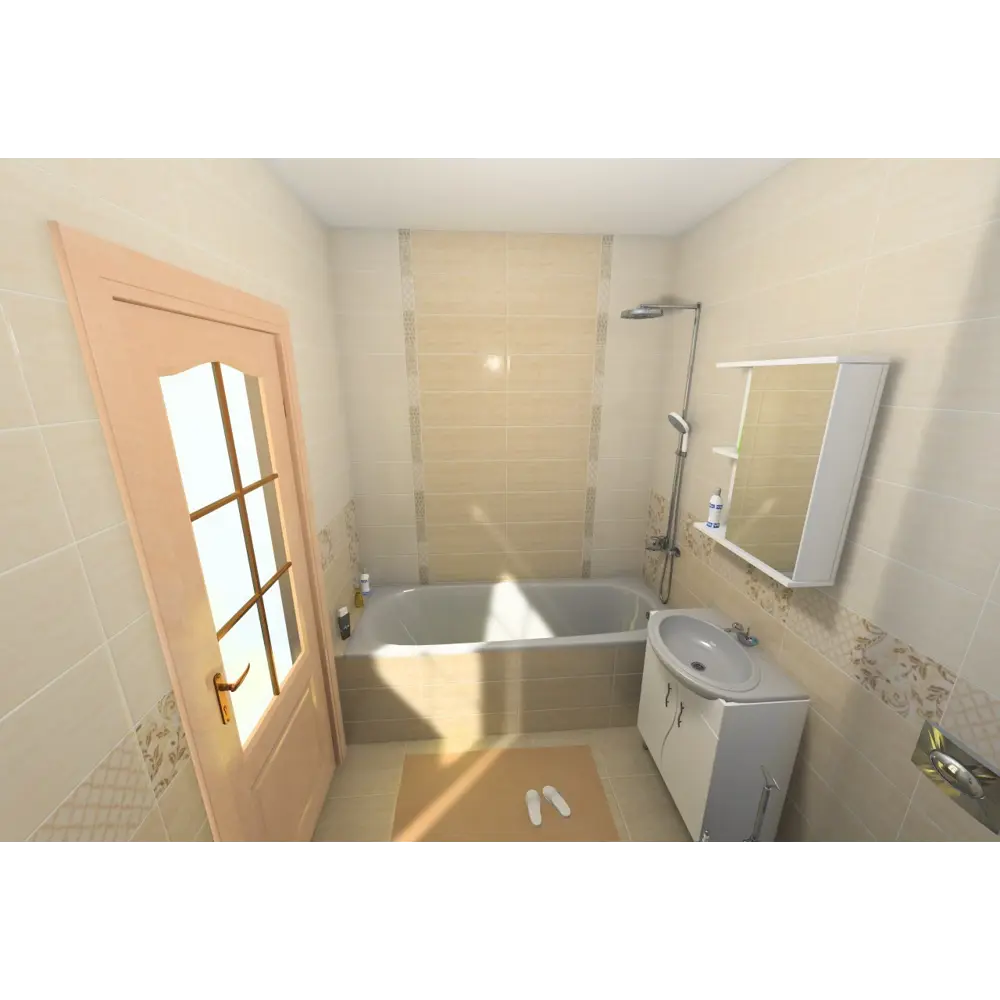 Бордюр «Marmi Classic» 50.5х6.2 см цвет бежевый Azori STLM-2175895 - Вид №4