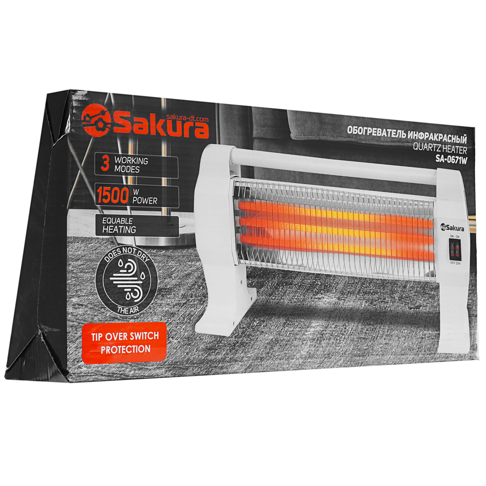 9173294 Инфракрасный обогреватель SAKURA SA-0671W STDN-0001739 - Вид №7