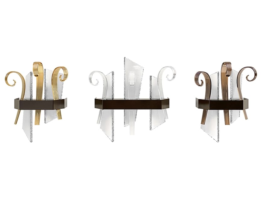 Стеклянный светодиодный настенный светильник Patrizia Volpato Vela ARCH-00009305