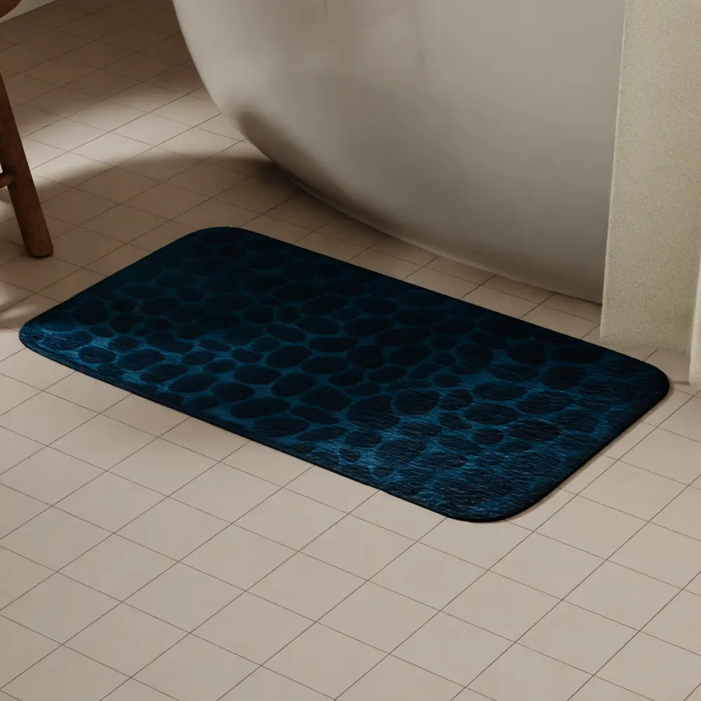 Коврик для ванной Vidage Каменка 50x80 см цвет синий STLM-2024705 - Вид №4