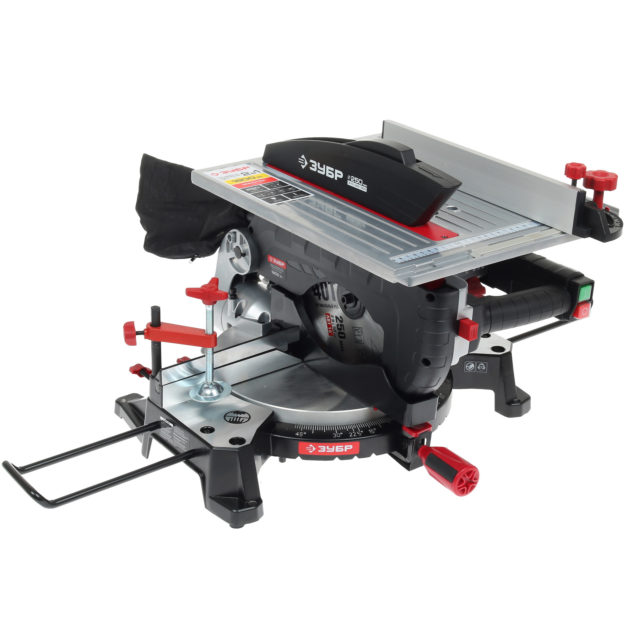 Торцовочная пила комбинированная Зубр ЗПТК-255-1800 8103317 STDN-0040725