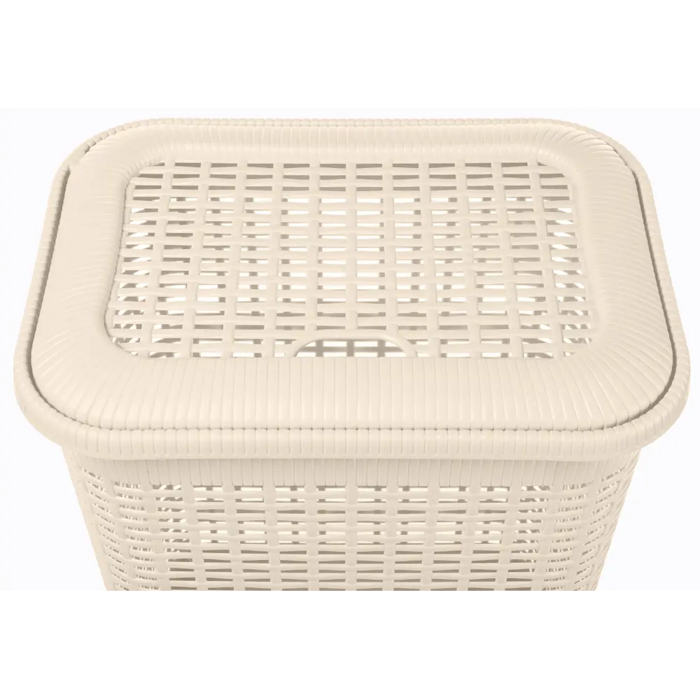 Корзина для белья Бытпласт Rattan Style 30 л полипропилен цвет бежевый Ротанг STLM-2065134 - Вид №6