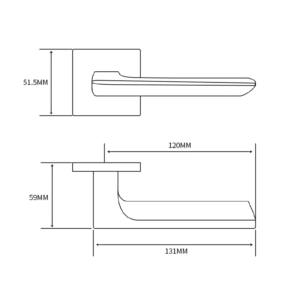 EDSON Дверные ручки EDS-149Н-Q2 в стиле минимализм 85168781 STLM-0059356 - Вид №4