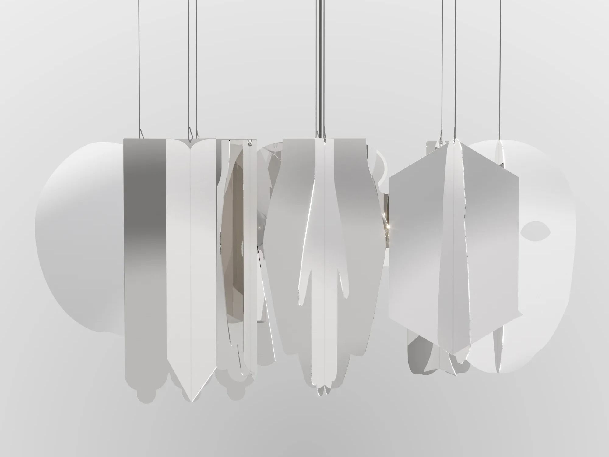 Металлический светодиодный подвесной светильник FontanaArte TUTTI ARCH-00037333