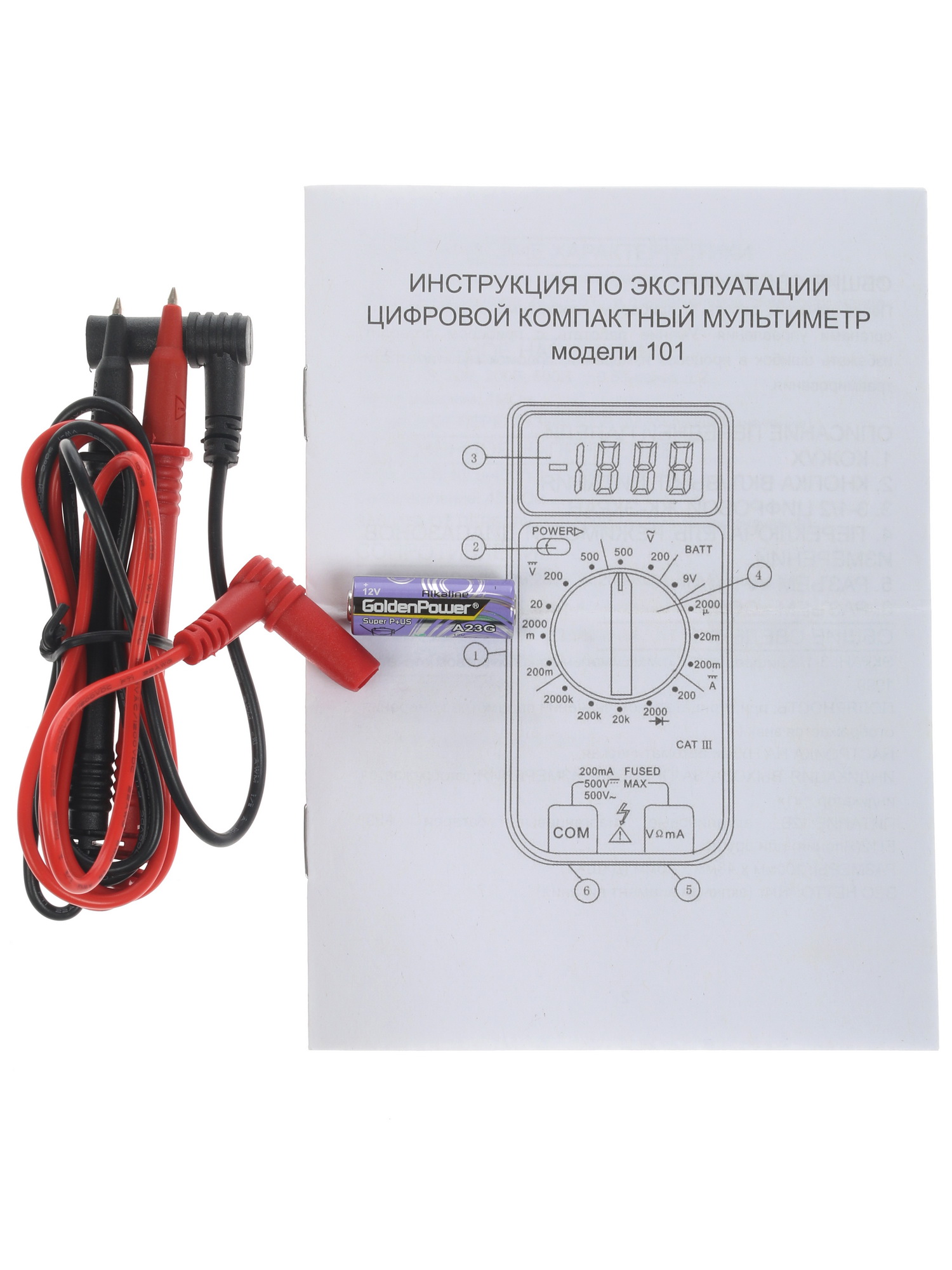 Мультиметр CEM DT-101 1063793 STDN-0151614 - Вид №6