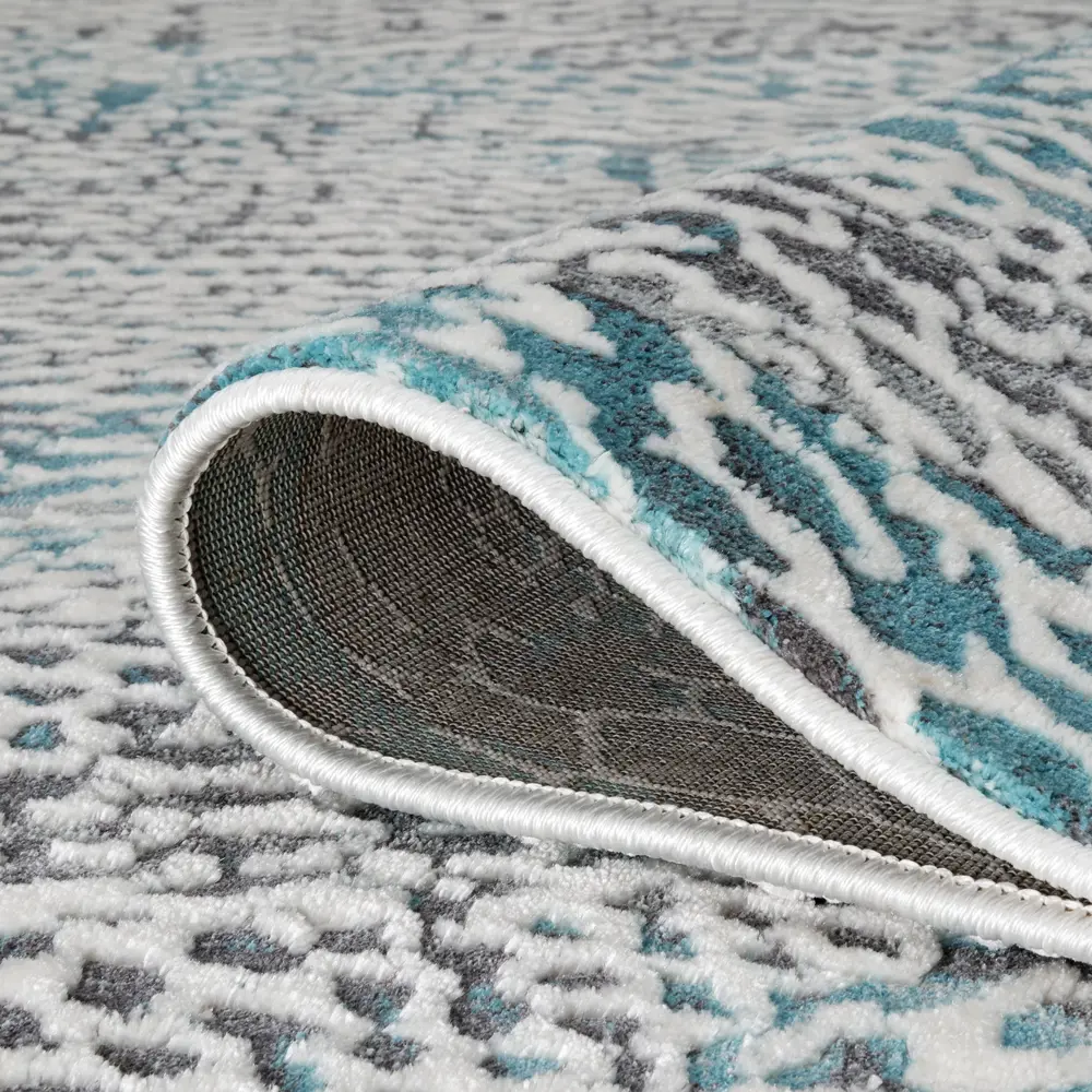 Ковер полиэстер Берлино 1601 L 160x235 см цвет бирюзовый CTIM STLM-2180317 - Вид №3