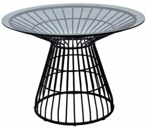 cbdesign Круглый садовый стол из алюминия и стекла Fiorella N368n1