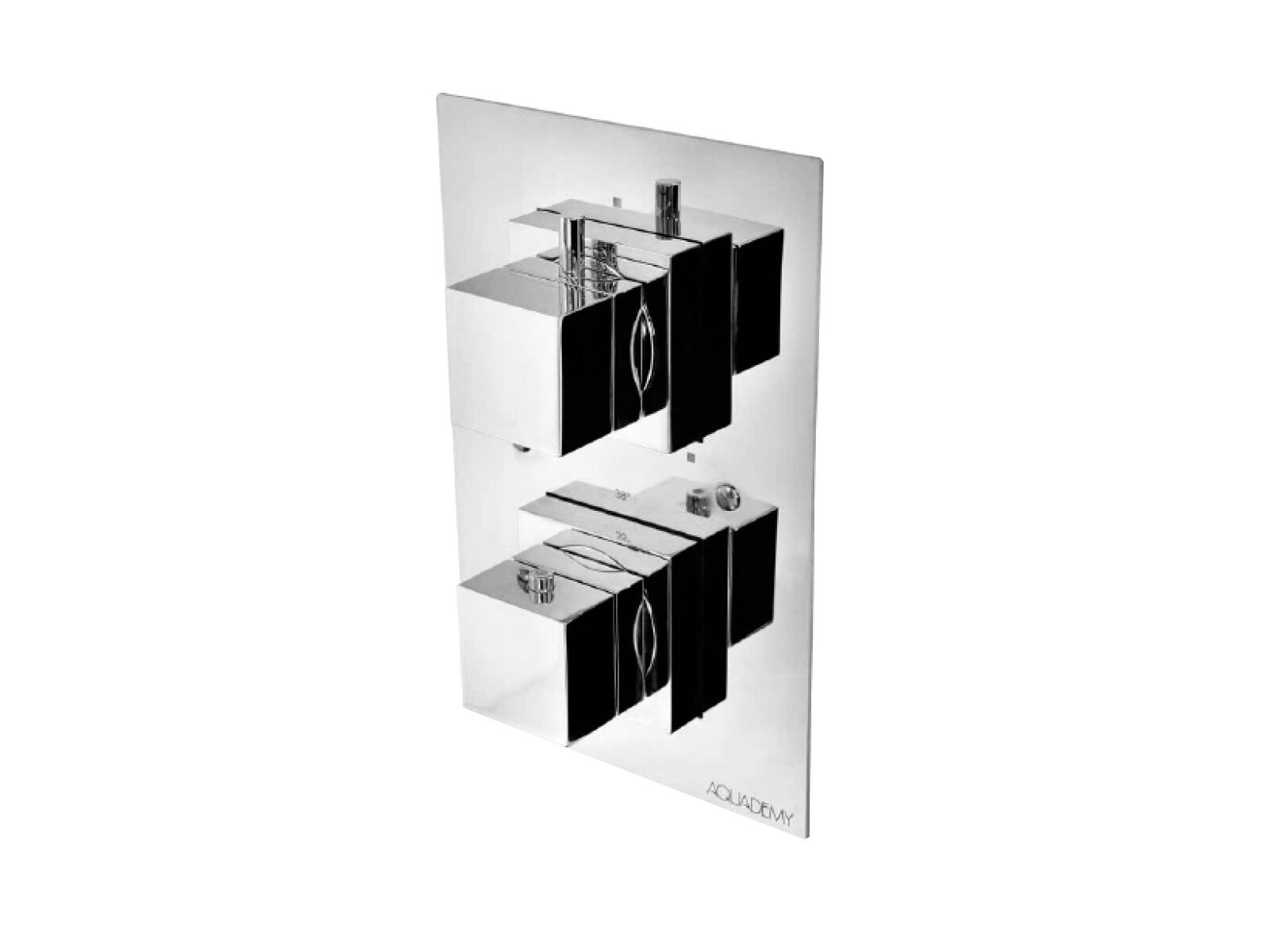 Термостатический смеситель для душа с 2 отверстиями Aquademy Quadro ARCH-00048621 - Вид №1