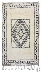 AFOLKI Прямоугольный шерстяной коврик с геометрическими мотивами Beni ourain Taa892be