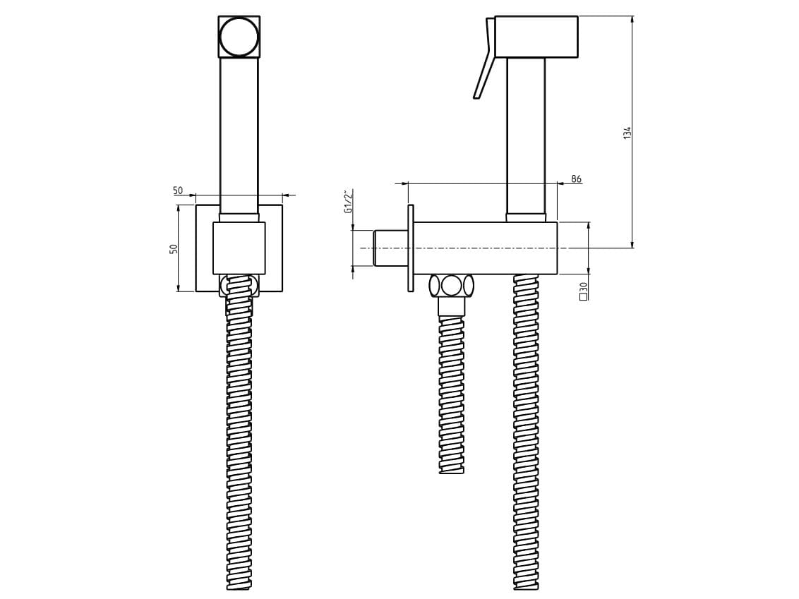 Гидроскоп с гибким и держателем Rubinetterie Frattini 35402 ARCH-00139144 - Вид №9