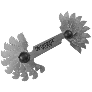 Набор шаблонов для наружных резьб Thorvik 0.4-6 мм, 20 предм.