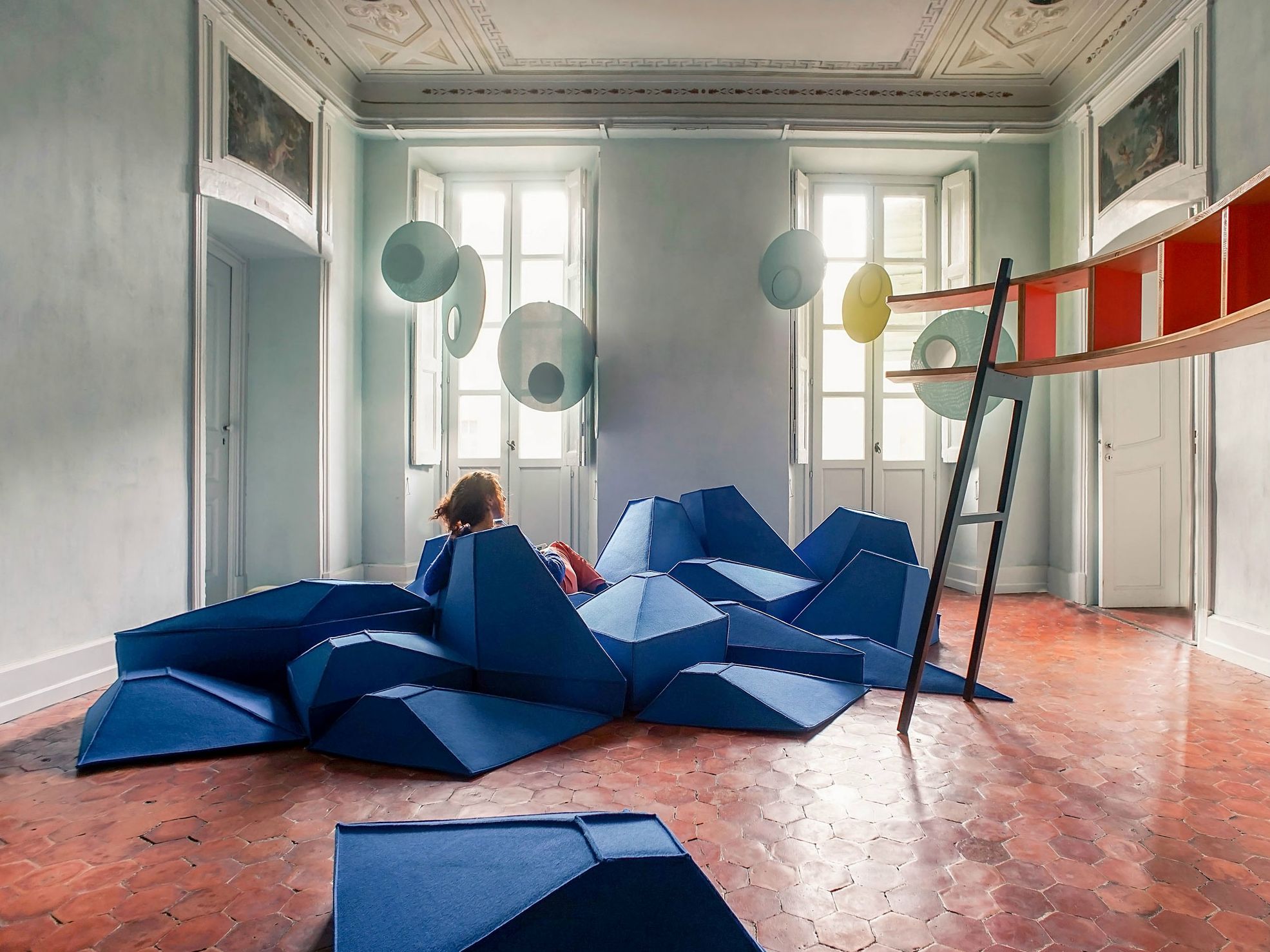 Шерстяное кресло / пуфик smarin Les Angles ARCH-00081060 - Вид №2