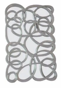 Зеркальное панно декоративное настенное Swirl Front PUSHA ДИЗАЙНЕРСКИЕ 062568 Серебро