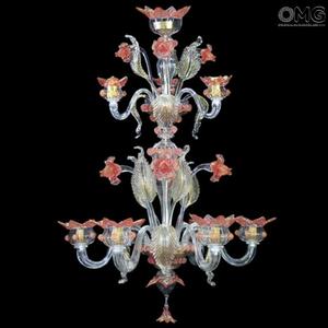 1297 ORIGINALMURANOGLASS Люстра Ка Манцони - Венецианская Коллекция - муранское стекло OMG 110 см