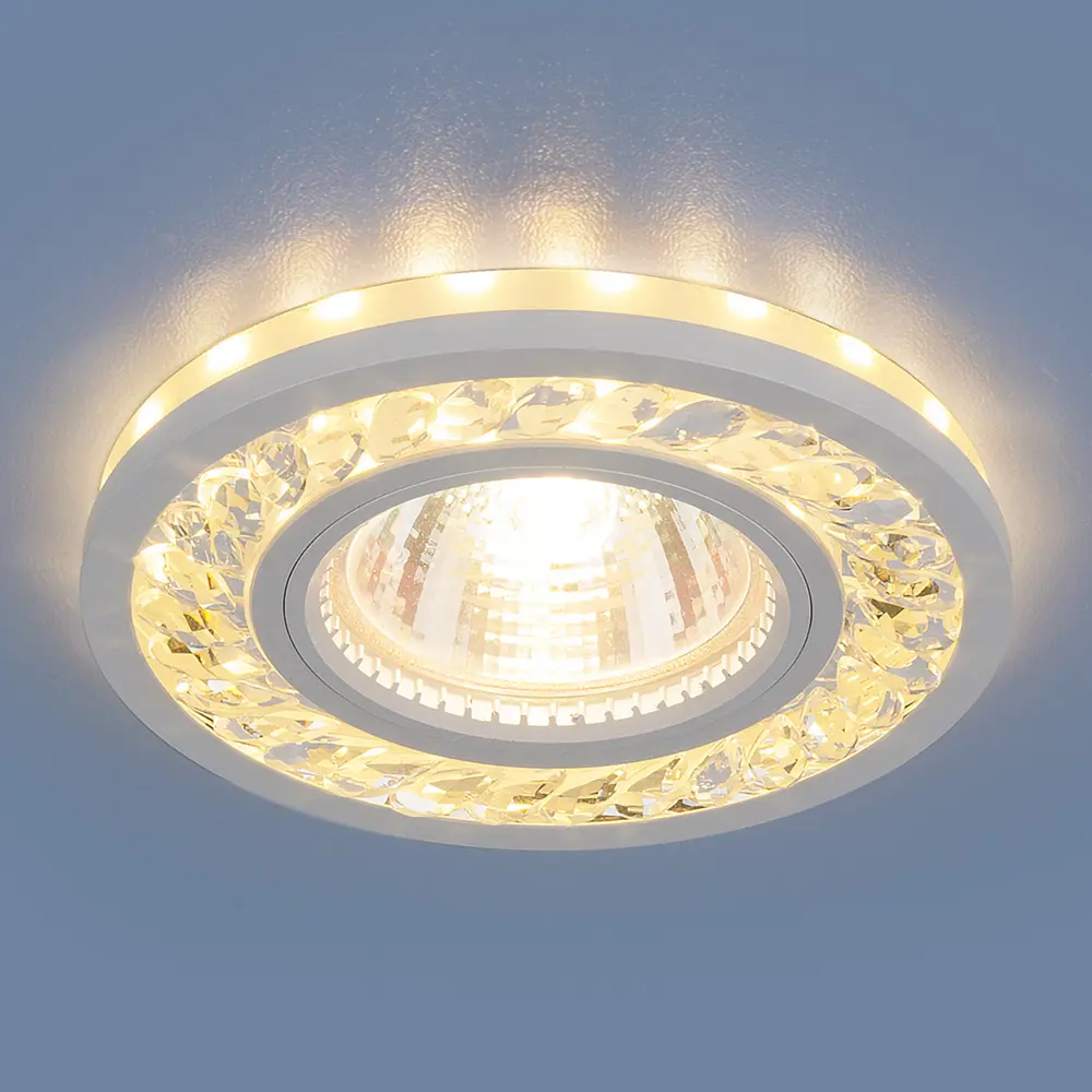 Спот точечный встраиваемый Elektrostandard 8355 MR16 с LED-подсветкой под отверстие 65 мм, 1 м², цвет прозрачный/белый 82013444 STLM-2085161  - Вид №3