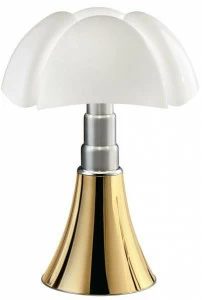 Martinelli Luce Настольная лампа из стали и абажур из метакрилата Pipistrello 620/dim/l/1/oro