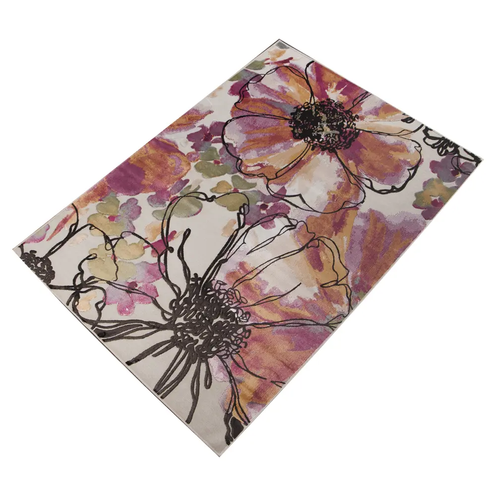 Ковер вискоза Genova 182/616161 100х140 см цвет мультиколор RAGOLLE STLM-2065043 - Вид №1