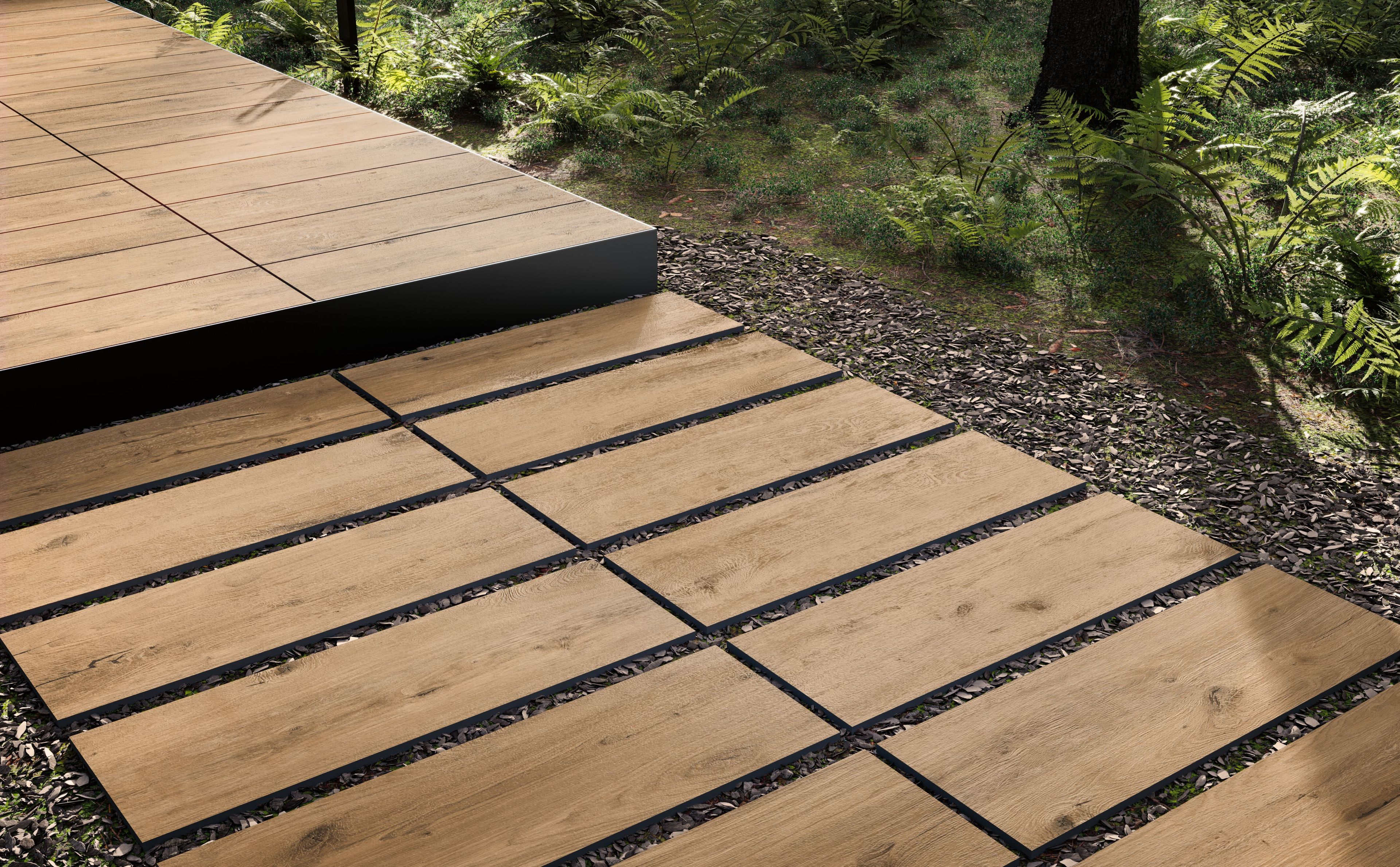 Напольное покрытие из керамогранита под дерево CERAMICA DEL CONCA Dinamika ARCH-00045756 - Вид №1