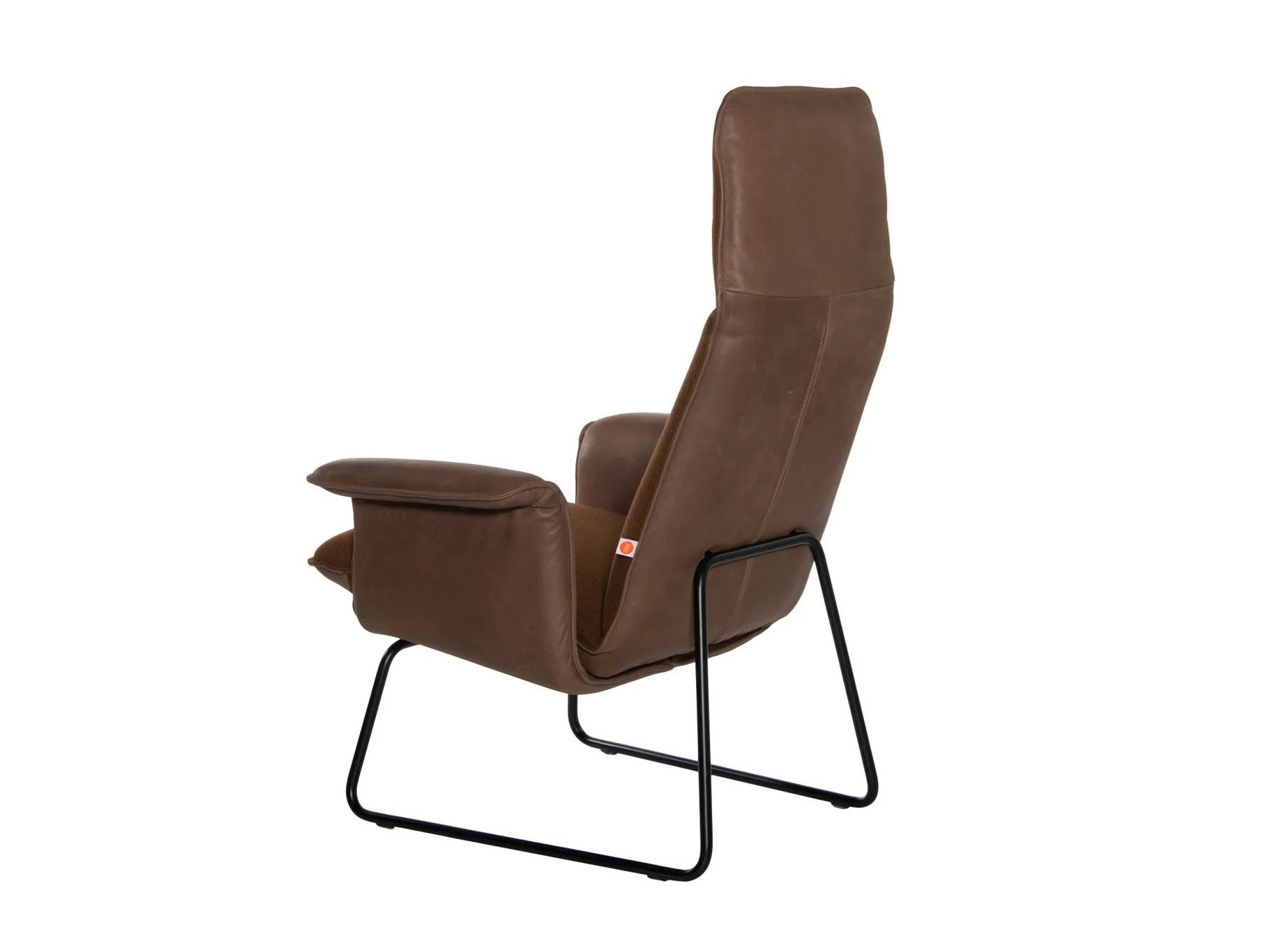 Кресло для салазок из ткани и кожи с подлокотниками Jess Оригами ARCH-00038423 - Вид №2